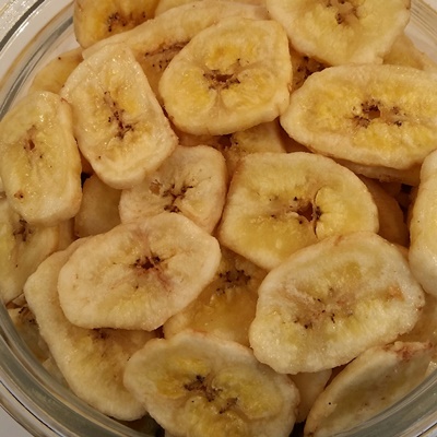 Bananes sucrées tranchées biologiques - 100gr (taxable)