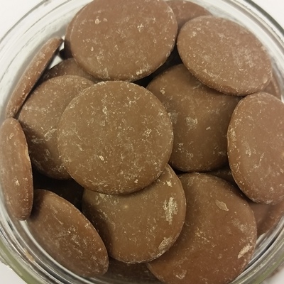 Chocolat au lait 37% en pastille biologique et équitable