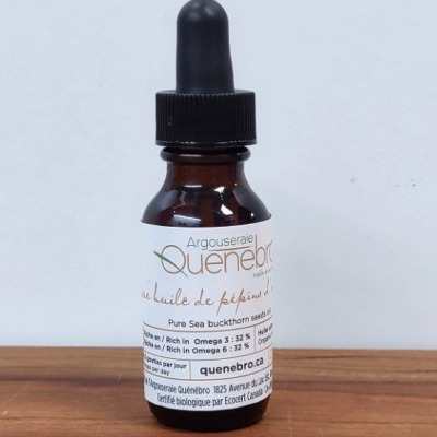 Pure huile de pépin d'argousier bio