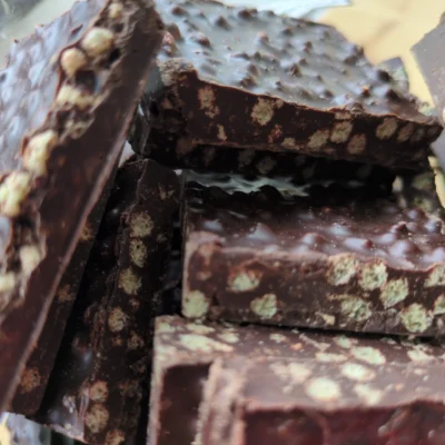 Carré Chocolat Noir - Quinoa croustillant et Café